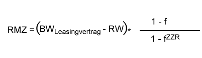 vorschüssige Teilamortisationsleasingrate allgemein