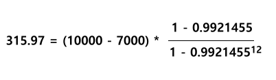 Degressive Leasingrate 1